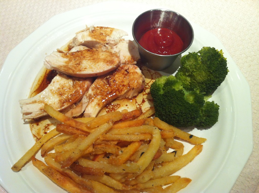 Chicken French Fries Broccoli