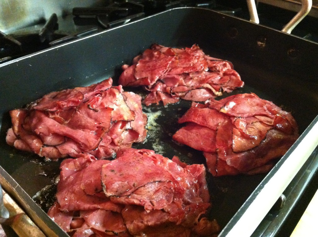 Pastrami in Pan