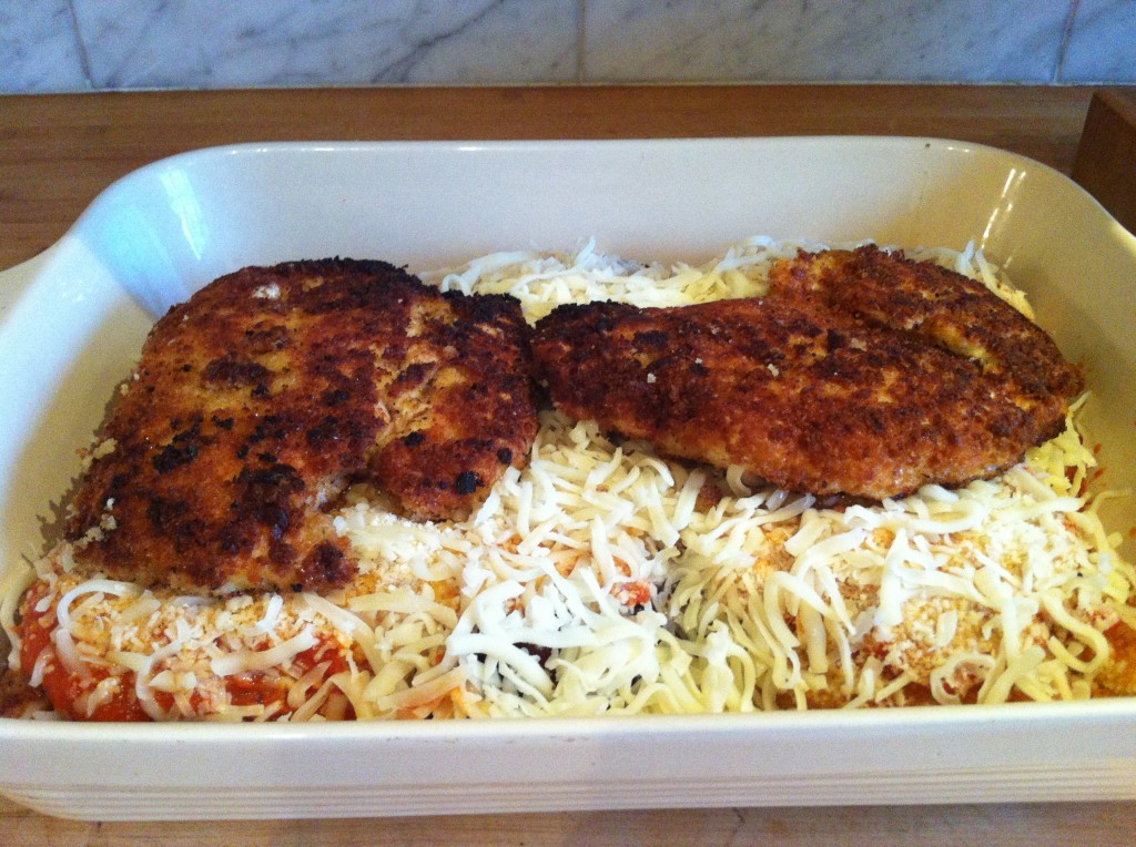 Chicken Sauce & Cheese Layered