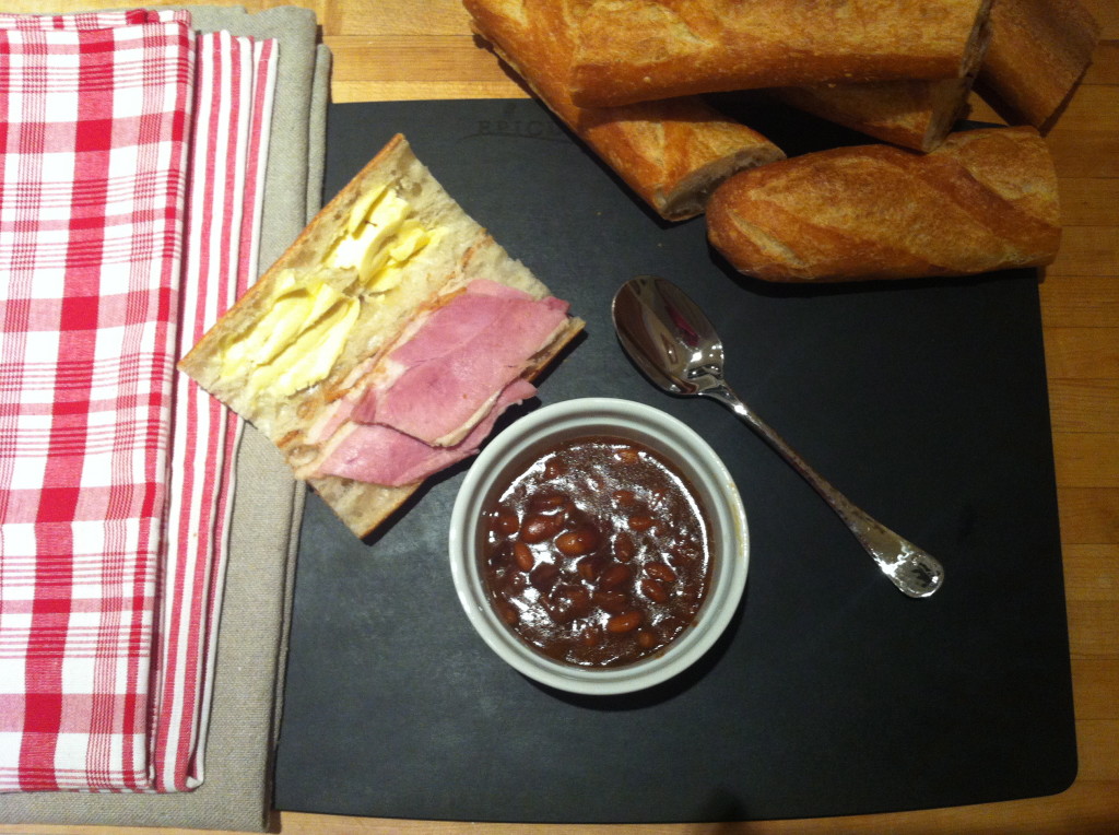 Ham Baguette Beans