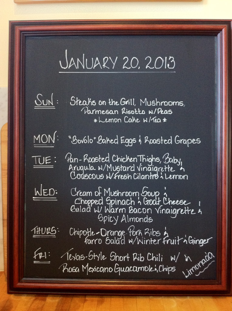 Menu Chalkboard