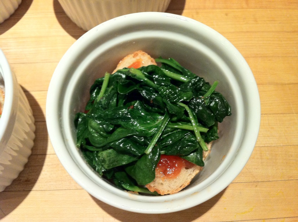Ramekin Spinach