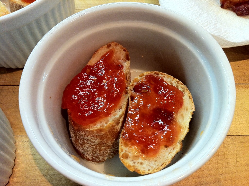 Ramekin with Bread & Preserves