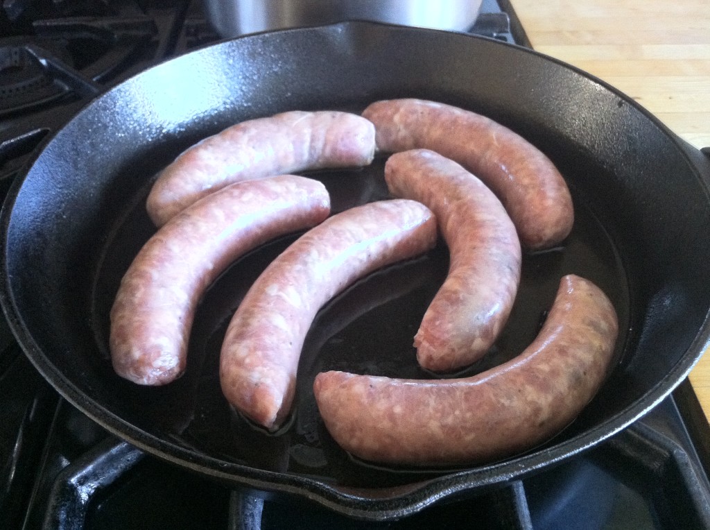 Sausage Links in Skillet