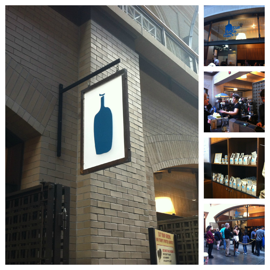 Blue Bottle Collage