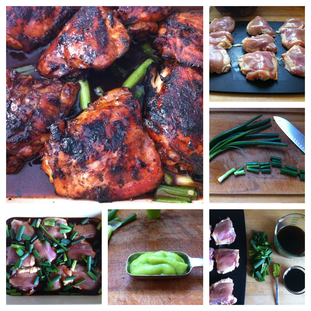 Chicken yakatori Collage