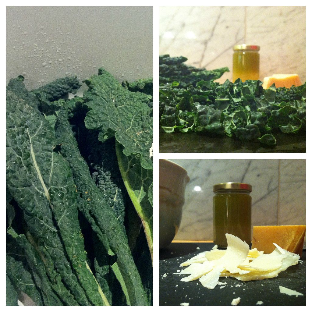 Kale Lemon Vinaigrette Collage Collage