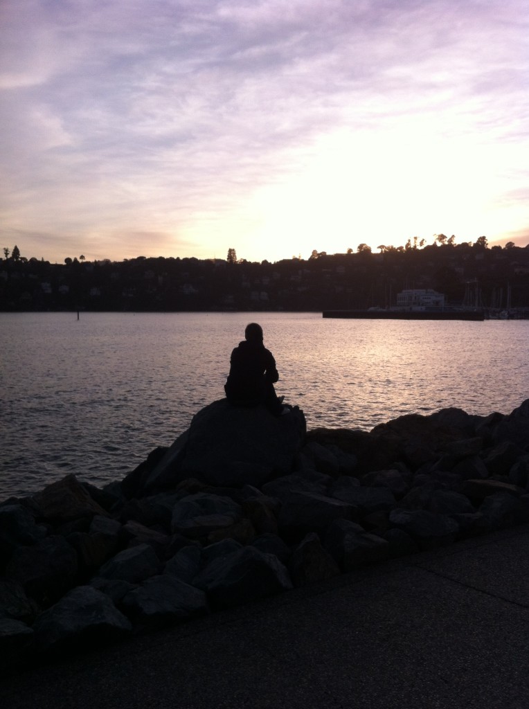 Maddie waiting for Daddy...