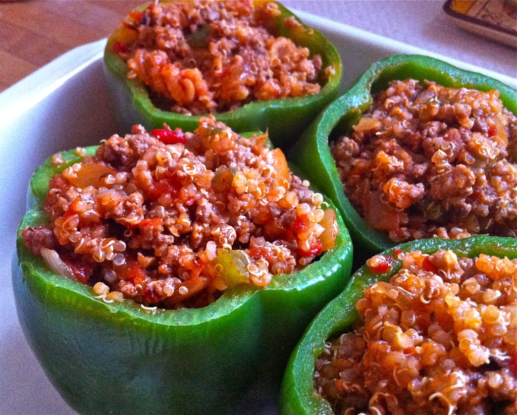 Stuffed Peppers Finished Closeup