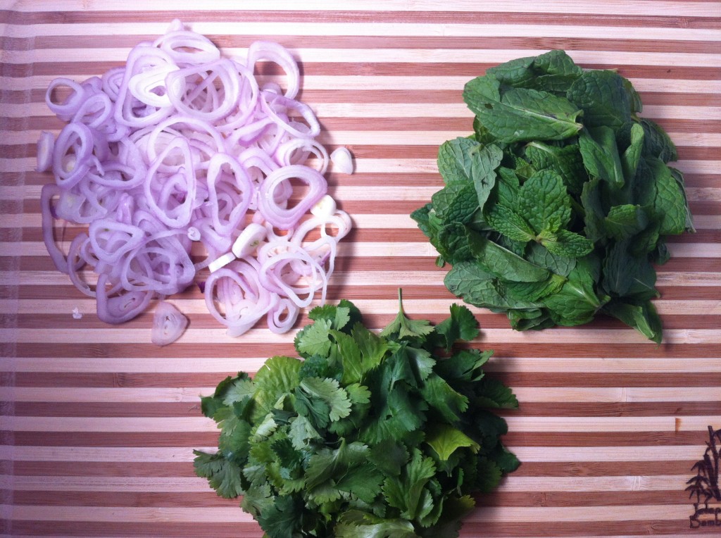 Shallots Mint Cilantro