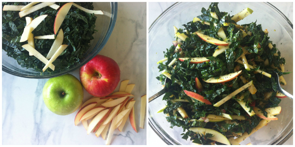 Kale Apple Collage