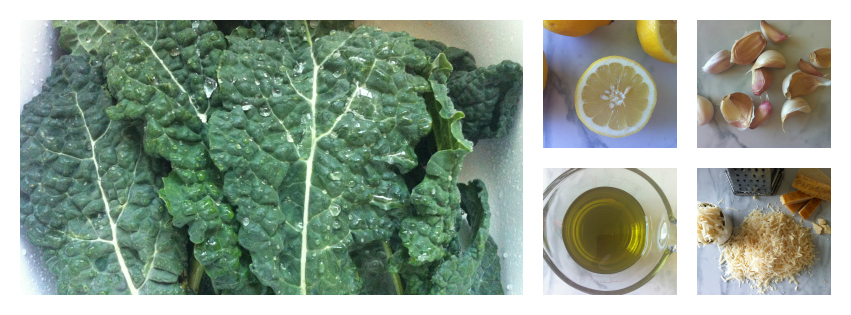 Kale Salad Collage