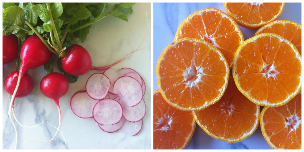 Radishes & Oranges Collage
