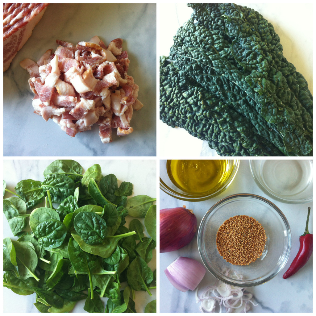 Sauteed Greens Collage