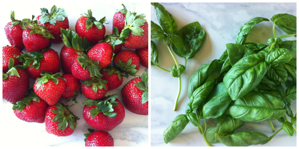 Strawberry Basil Collage