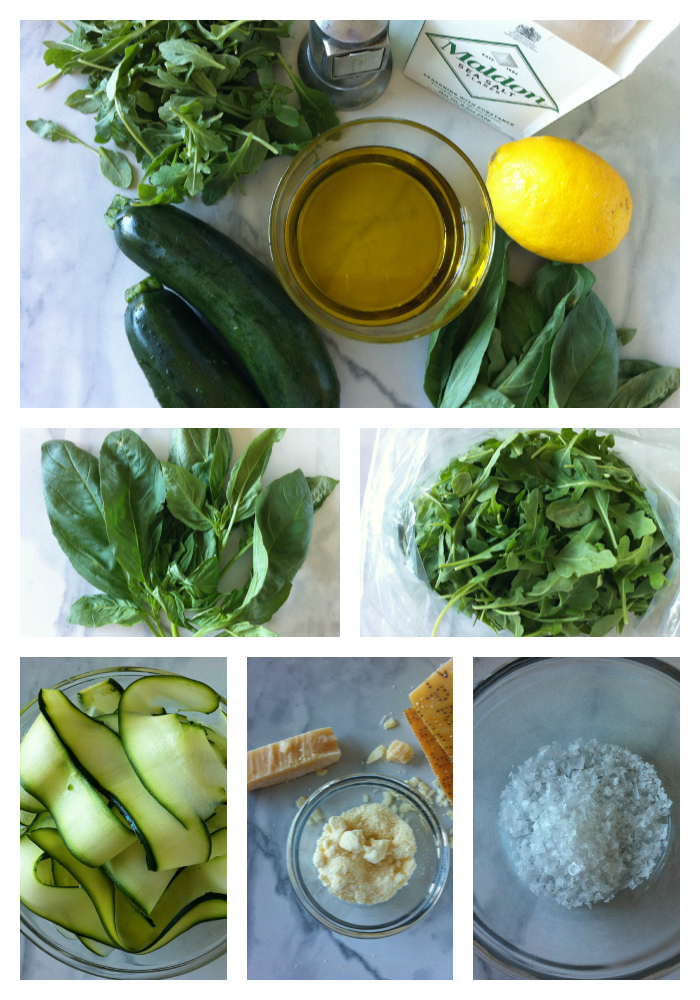 Zucchini Salad Collage