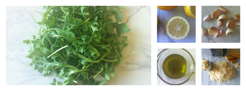 Arugula Salad Collage