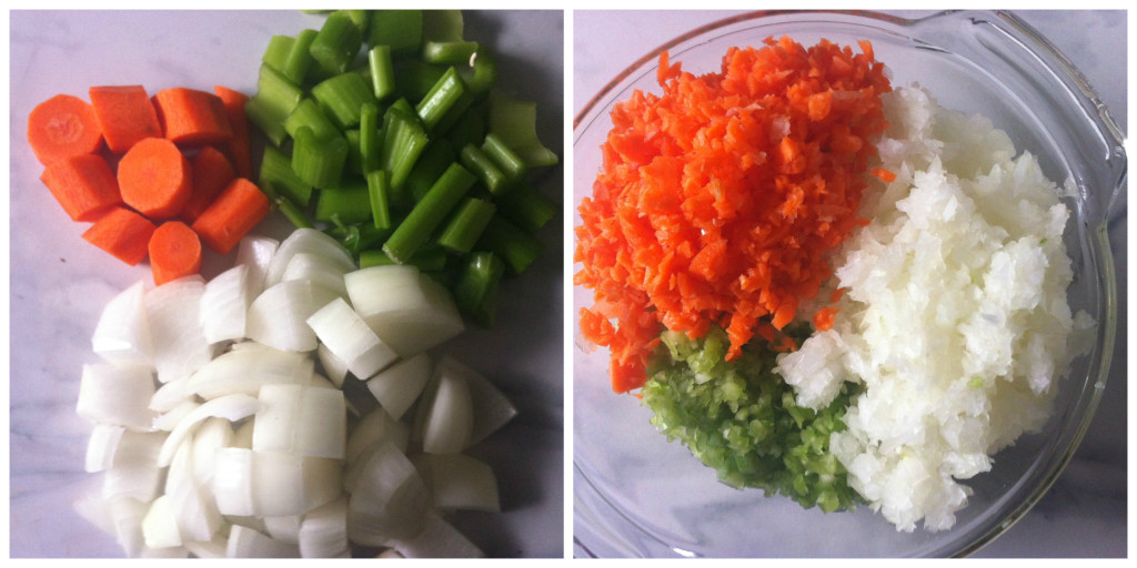 Carrot Celery Onion Collage