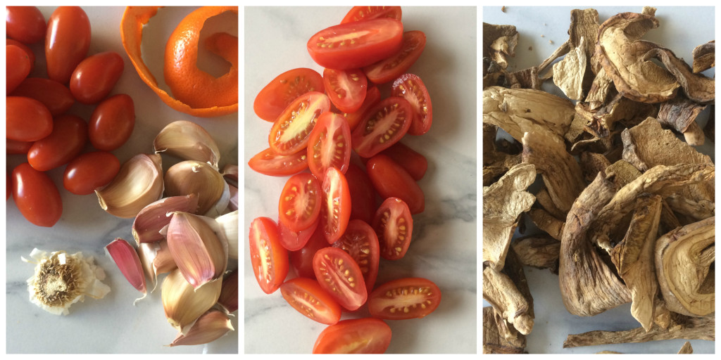 Tomato Mushroom Collage
